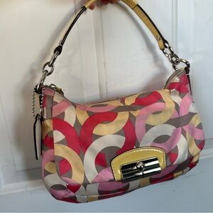 Y2K Coach Multicolored Hobo Bag Shoulder Bag Handbag